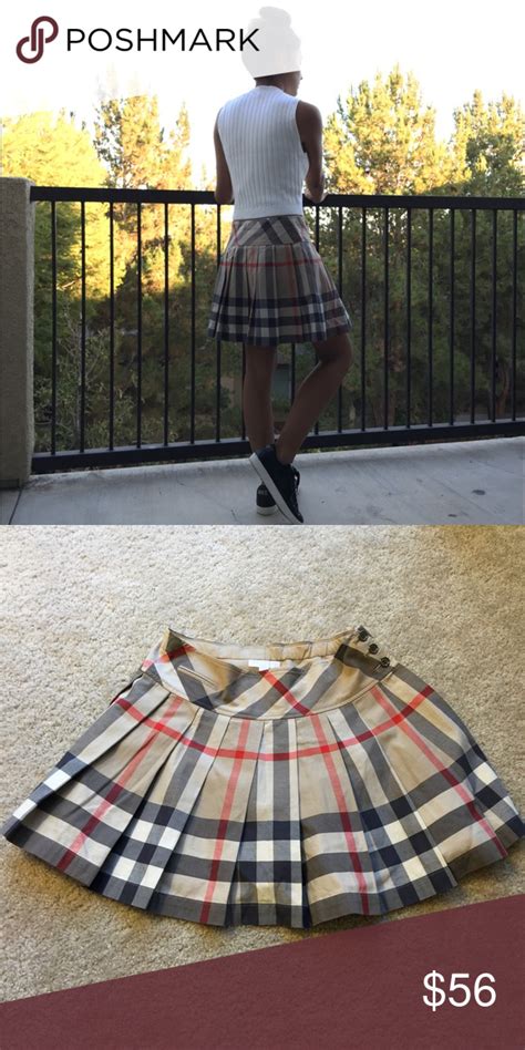 fake burberry print skirt|burberry skirt 14 years.